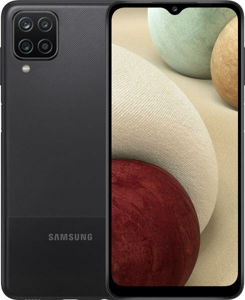 Смартфон Samsung SM-A127F Galaxy A12 64Gb 4Gb черный моноблок 3G 4G 2Sim 6.5 720x1600 Android 10 48Mpix 802.11 b/g/n NFC GPS GSM900/1800 GSM1900 Touch