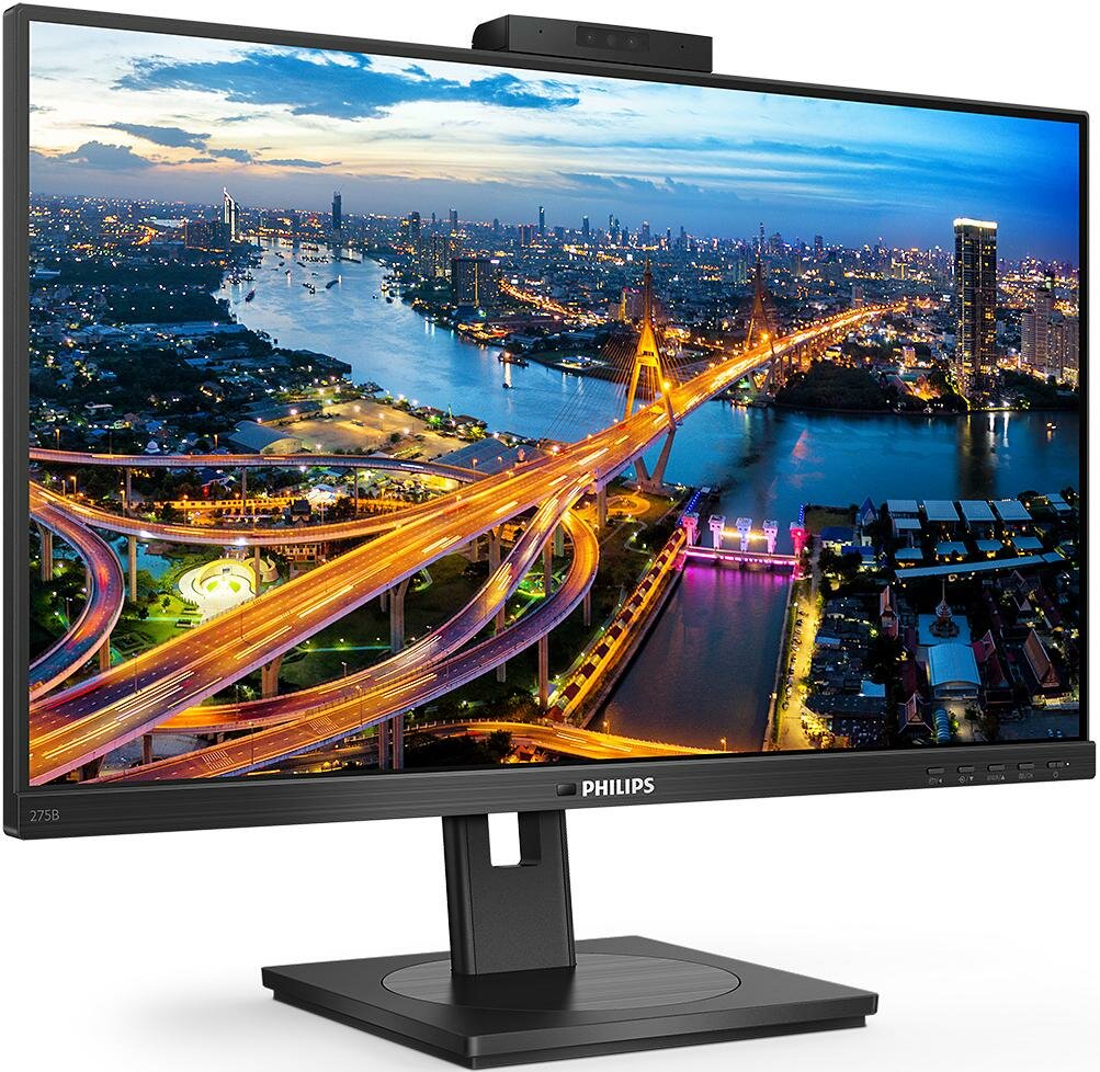 Монитор LCD 27'' [16:9] 2560х1440(WQHD) IPS, nonGLARE, 350cd/m2, H178°/V178°, 1000:1, 50M:1, 16.7M, 4ms, VGA, DVI, HDMI, DP, USB-Hub, Height adj, Tilt, Swivel, Speakers, 2Y, Black Philips - фото №2