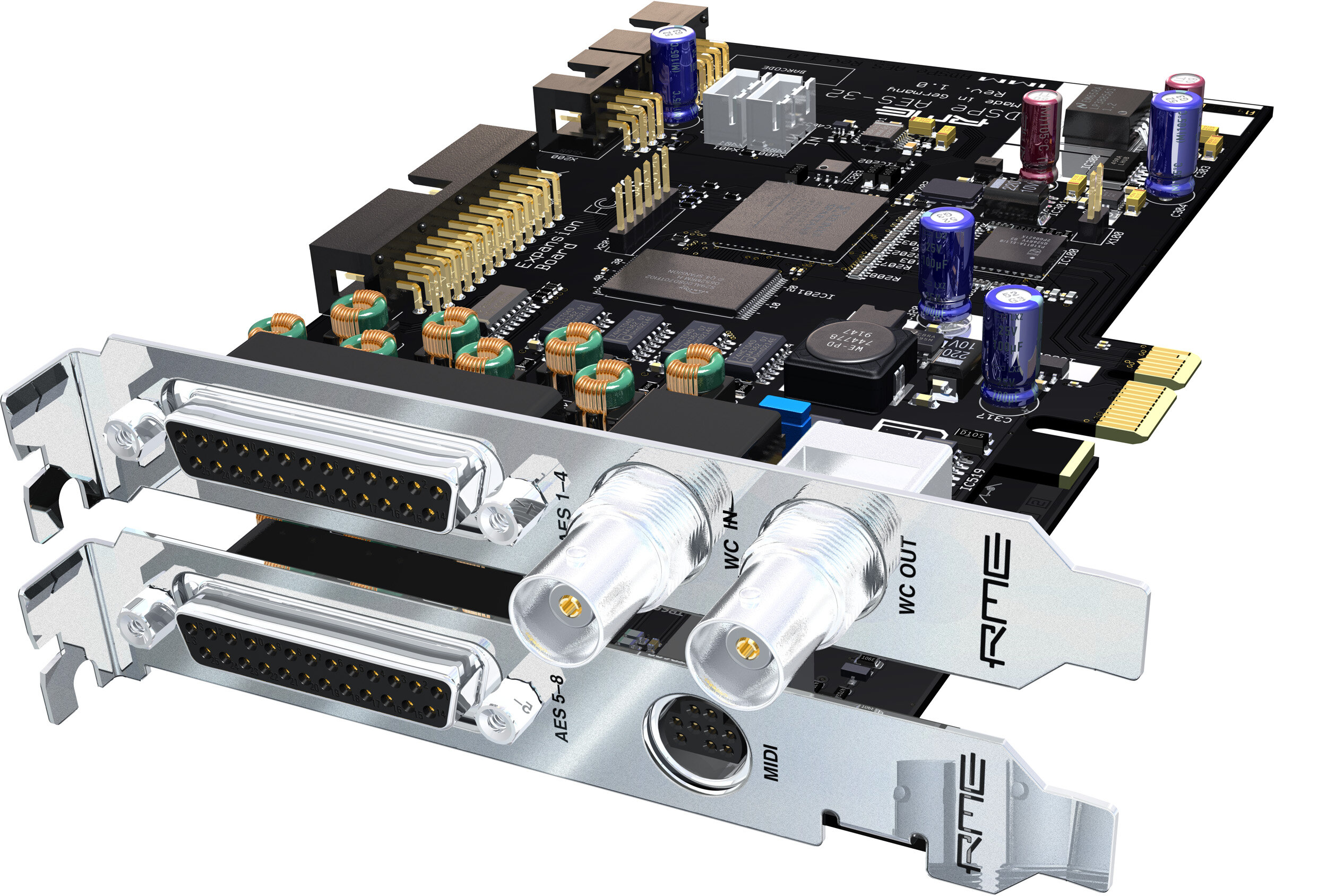 RME HDSPe AES - 32 , 24 Bit / 192 kHz, AES/EBU PCI Express 