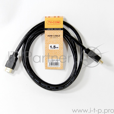 Кабель цифровой Tv-com Hdmi19m to Hdmi19m, V1.4+3d, 1.5m Cg150s-1.5m