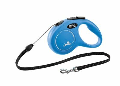 Flexi рулетка-трос для собак, голубая, New Classic cord blue 12 кг, 8 м