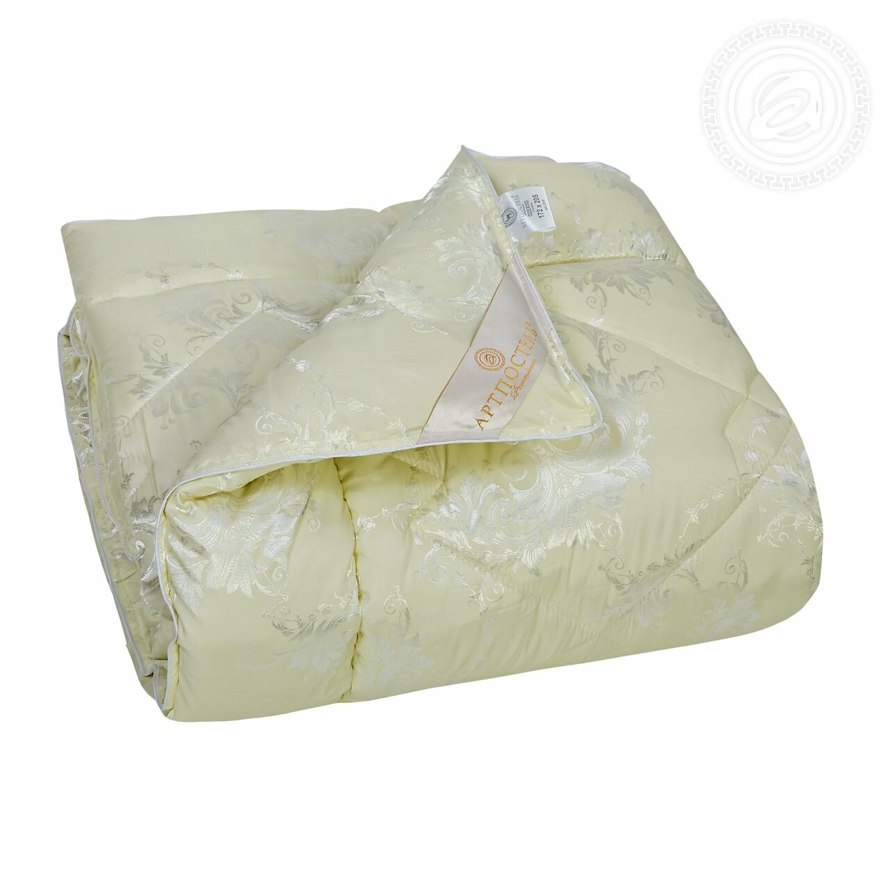 Одеяло «Кашемир» козий пух/жаккард Premium (1.5 спальное 140*205см) - фотография № 1
