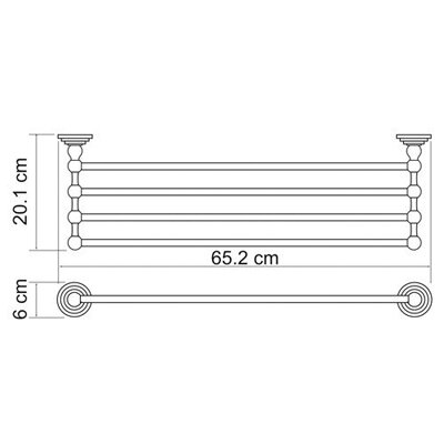 Полка для полотенец Wasserkraft Ammer К-7000 K-7011 9060474 - фотография № 3