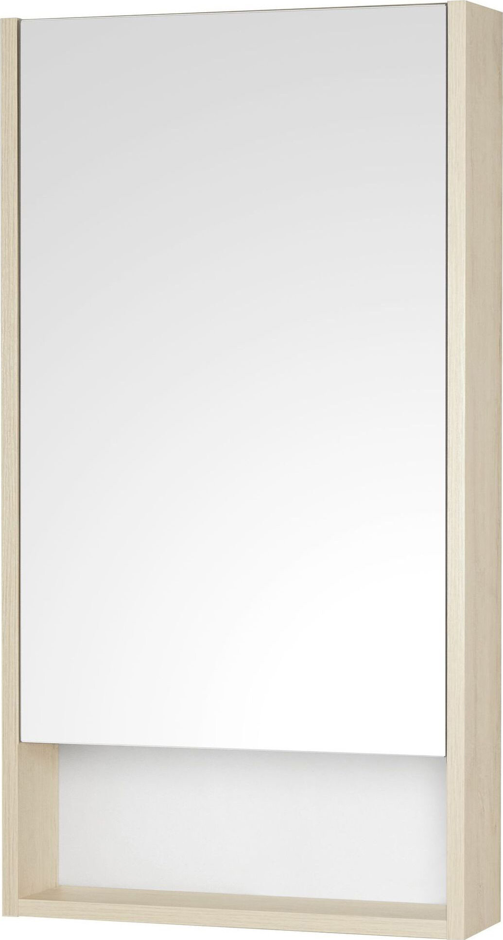 Зеркальный шкаф Aquaton Сканди 45 белый/дуб верона 1A252002SDB20