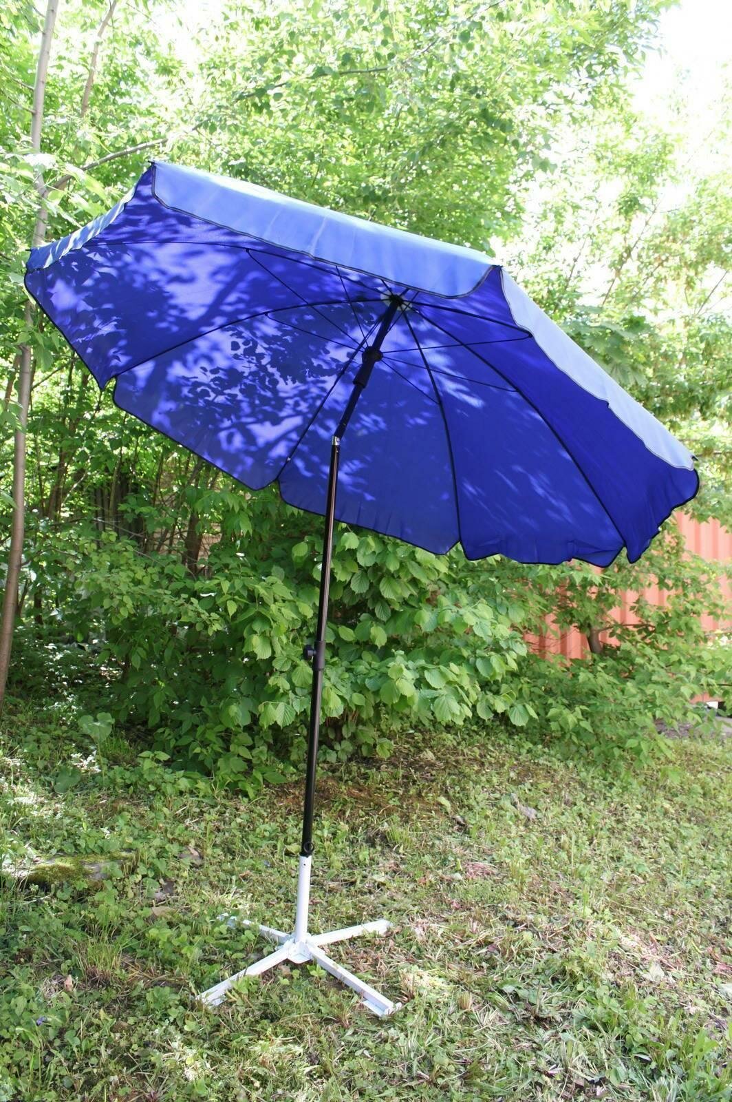 Садовый зонт Lex 1191(6) синий - фотография № 5