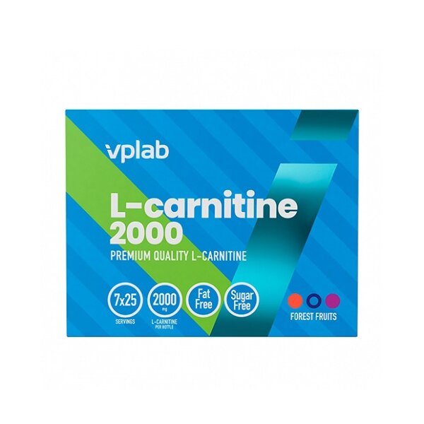 ВПЛаб L-карнитин 2000 р-р 25мл №7 фл. лесные ягоды БАД
