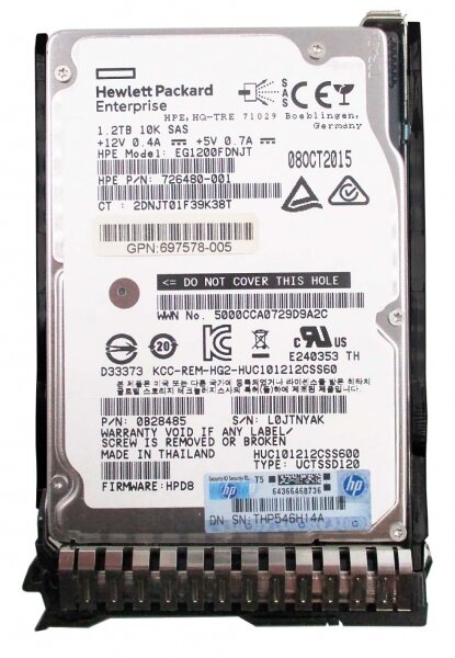   HP 726480-001 1,2Tb SAS 2,5" HDD