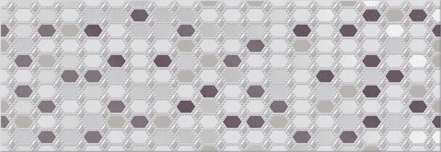 Плитка Eletto Ceramica Malwiya Grey Geometria Decor 24.2x70 586942001