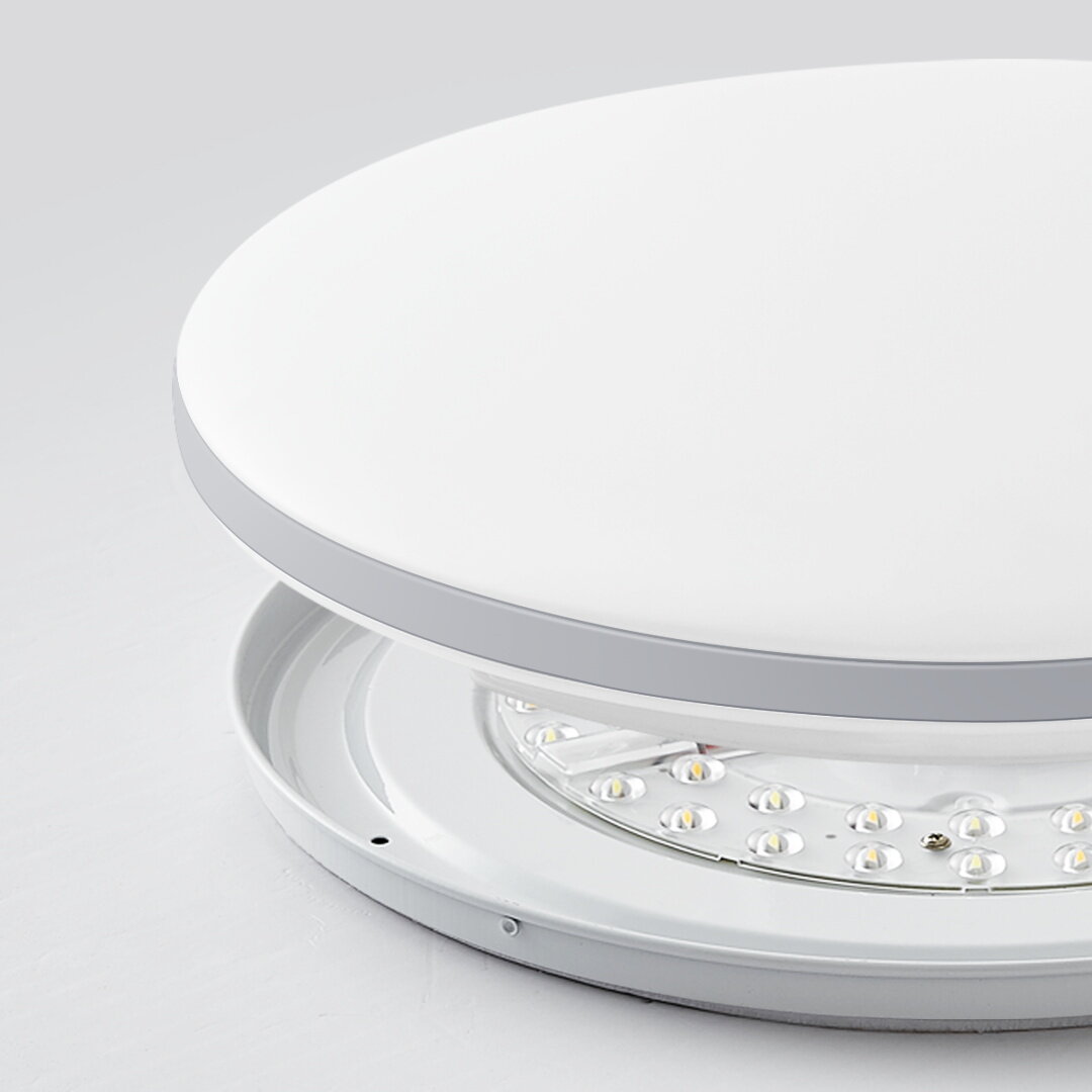 Умный потолочный светильник Xiaomi HuiZuo Bon Temps Series Intelligent Ceiling Lamp Round 36W Elephant Tooth 500mm White (IX222-A50B) - фотография № 3