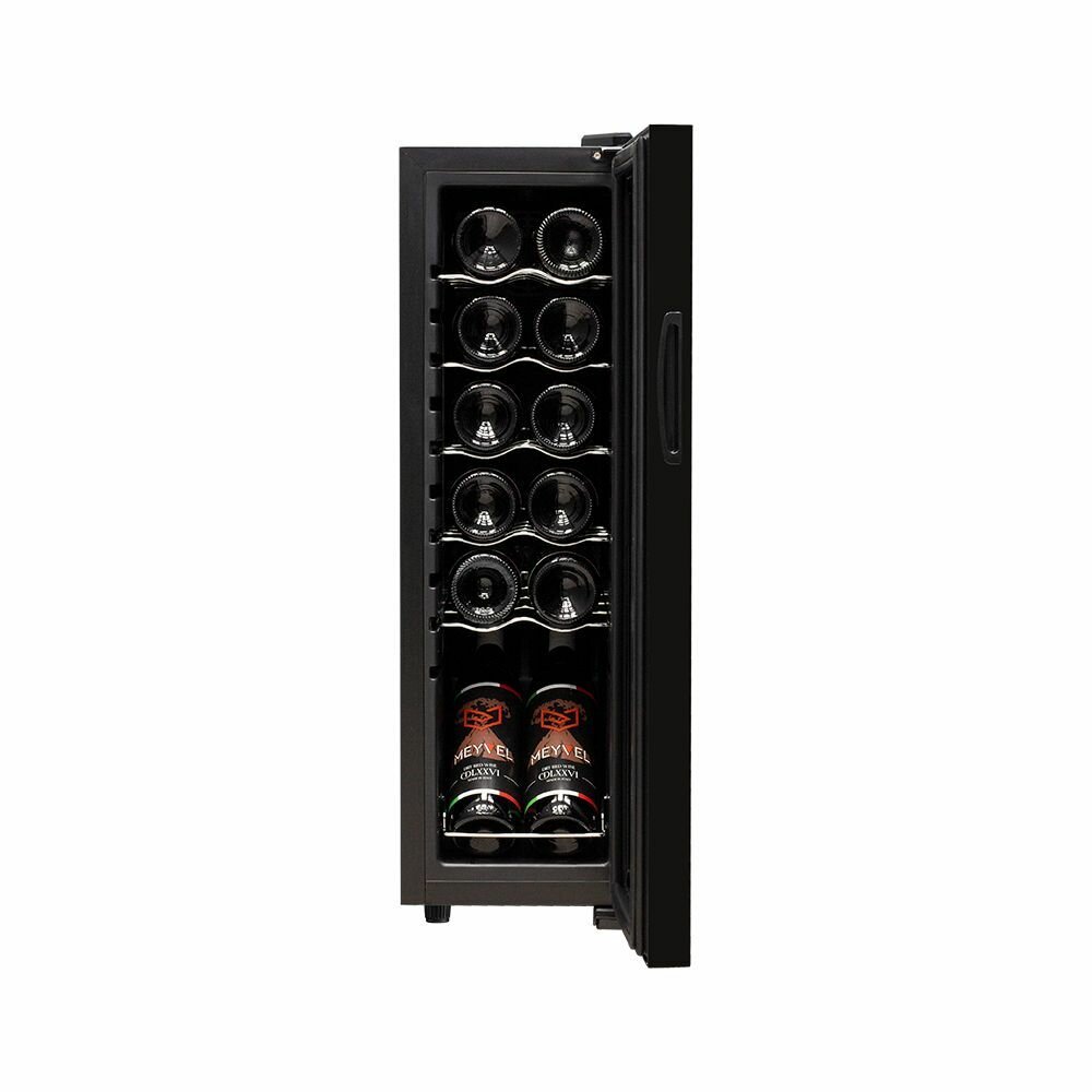 Винный шкаф Meyvel MV12-CBD1 (компрессорный холодильник для вина на 12 бутылок) - фотография № 4