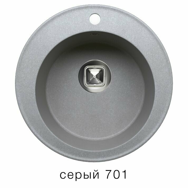 Кухонная мойка Tolero R-108Е серый (701)