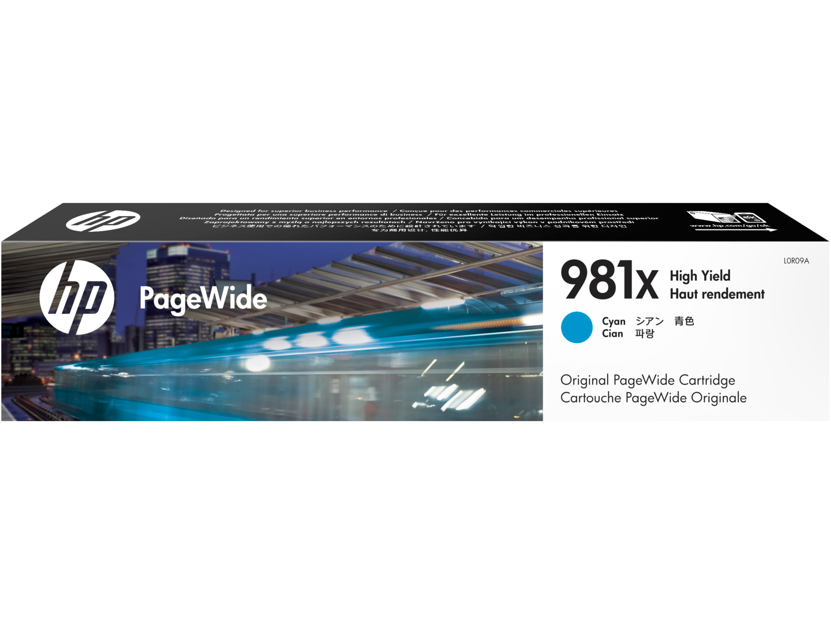 Картридж для печати HP Картридж HP 981X L0R09A вид печати струйный, цвет Голубой, емкость 116мл.