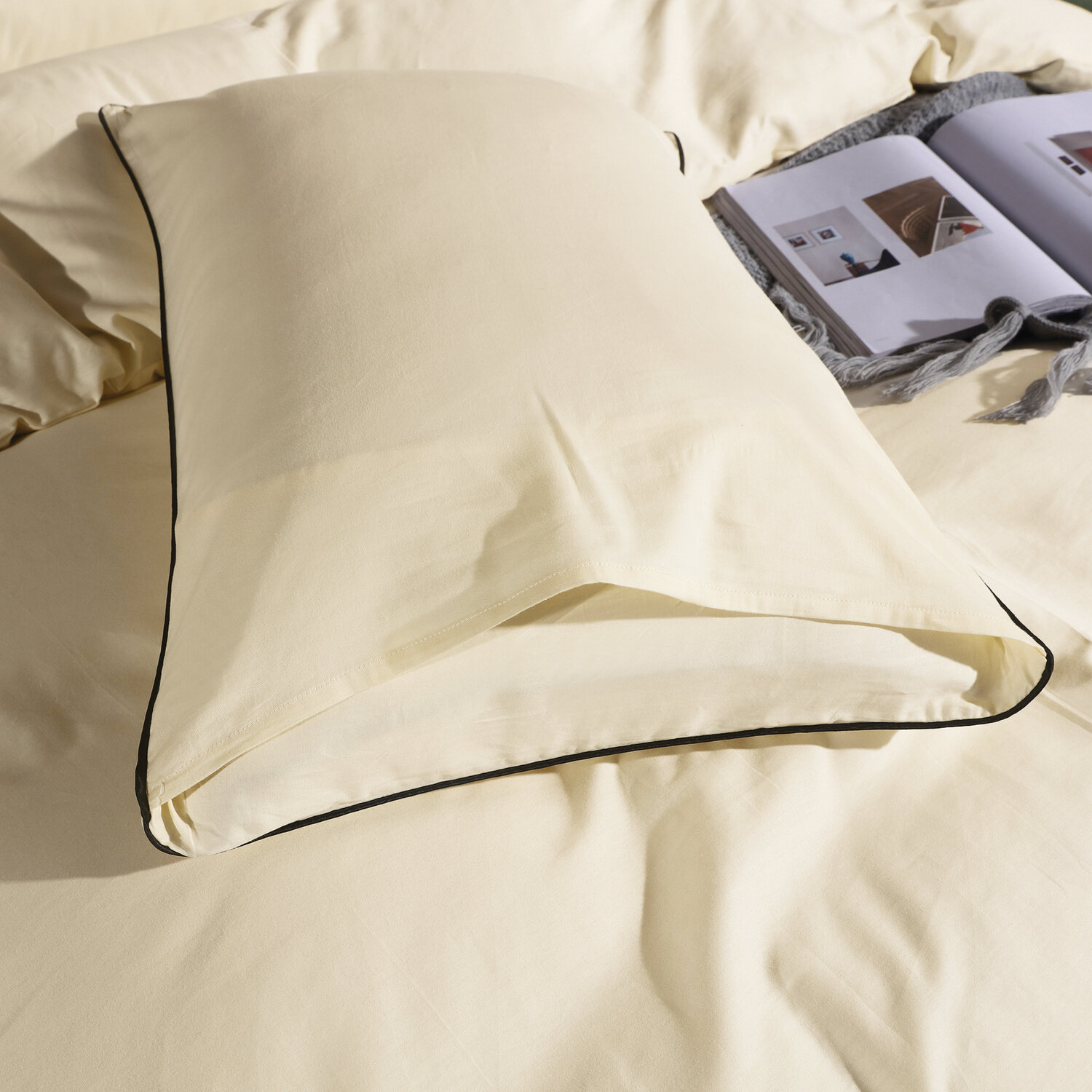 Комплект постельного белья Однотонный Сатин Элитный на резинке OCER010 - фотография № 7