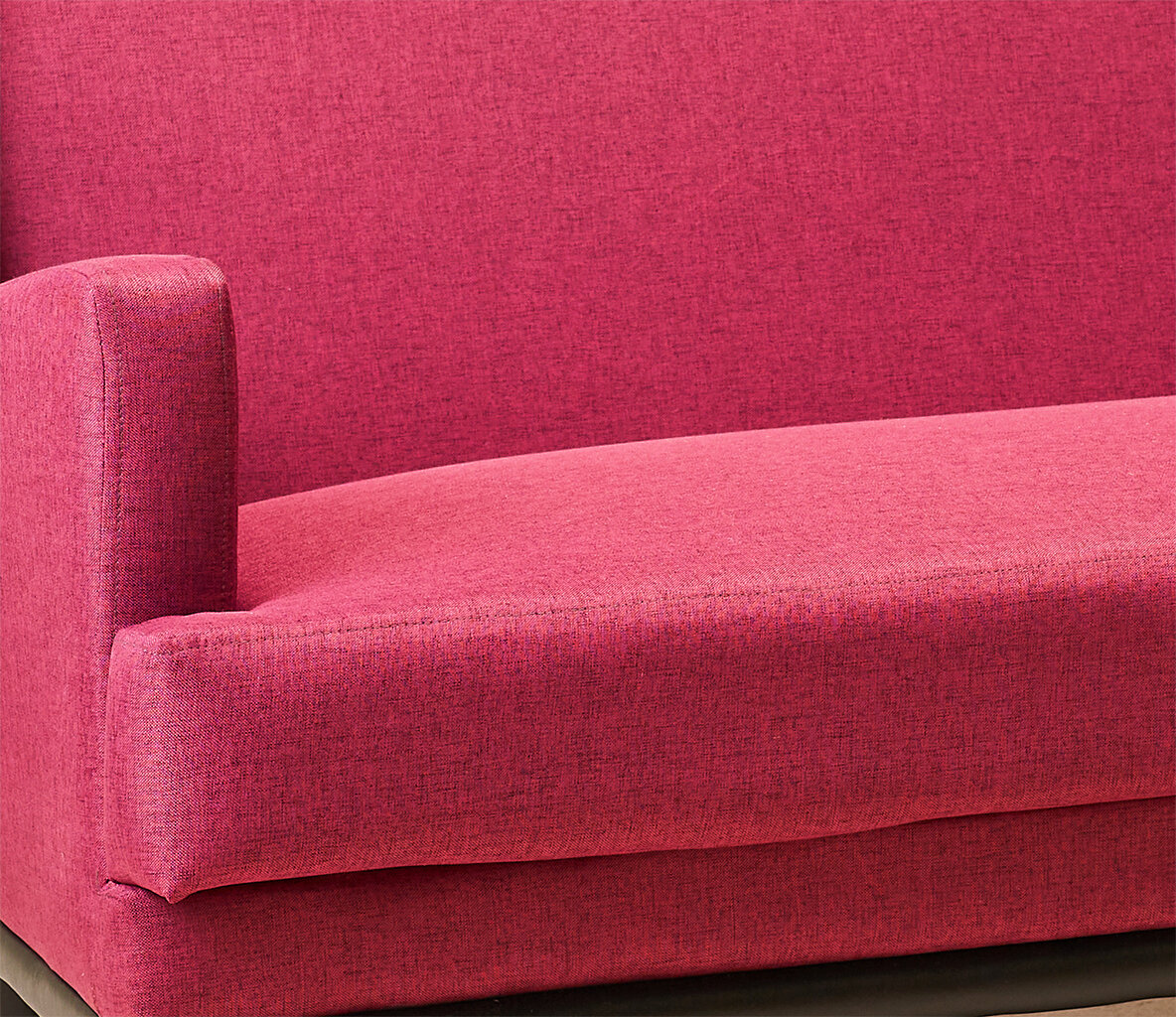 Прямой диван Лофи 2-seat Малиновый - фотография № 2