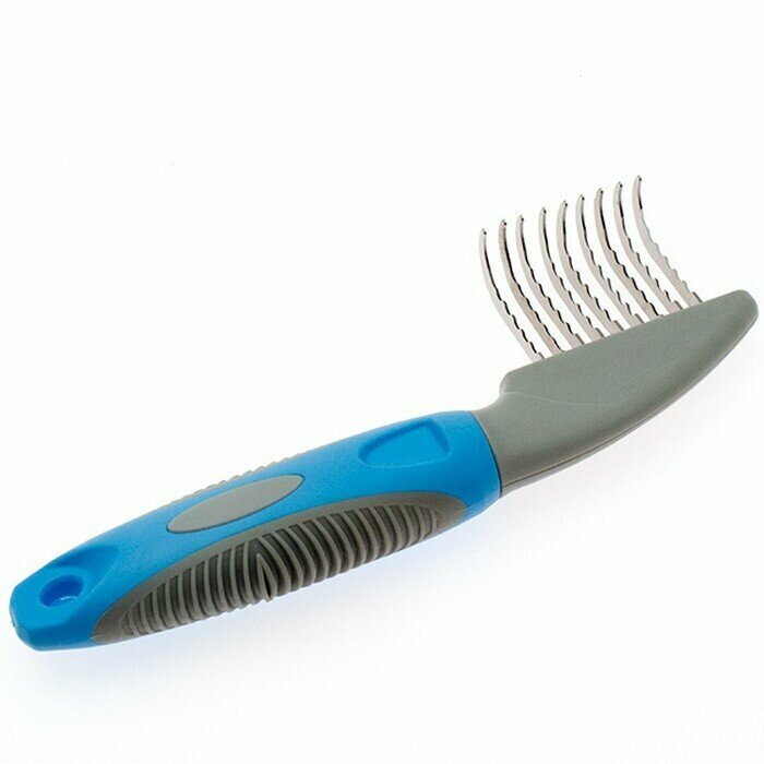 фото Колтунорез KUDI 0101-004 загнутый, 9 лезвий, 1 шт.