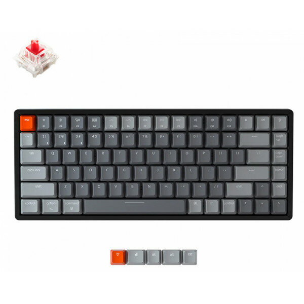 Клавиатура Keychron K2 Wireless RGB Aluminum Frame Dark Grey Gateron G Pro Red