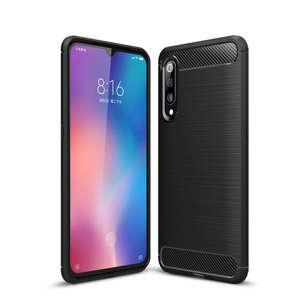 Чехол-накладка Carbon Fibre для Xiaomi Mi 9 (черный)