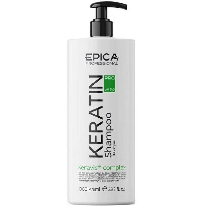 EPICA Professional шампунь Keratin Pro для реконструкции и глубокого восстановления волос, 1 л