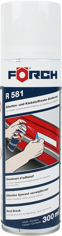 Очиститель следов этикеток и клея аэрозоль R581 300мл FORCH