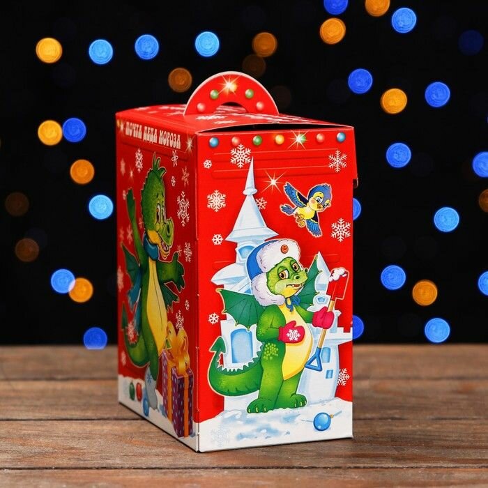Подарочная коробка "Почта Деда Мороза" красная 15,5 х 12 х 8 см - фотография № 5