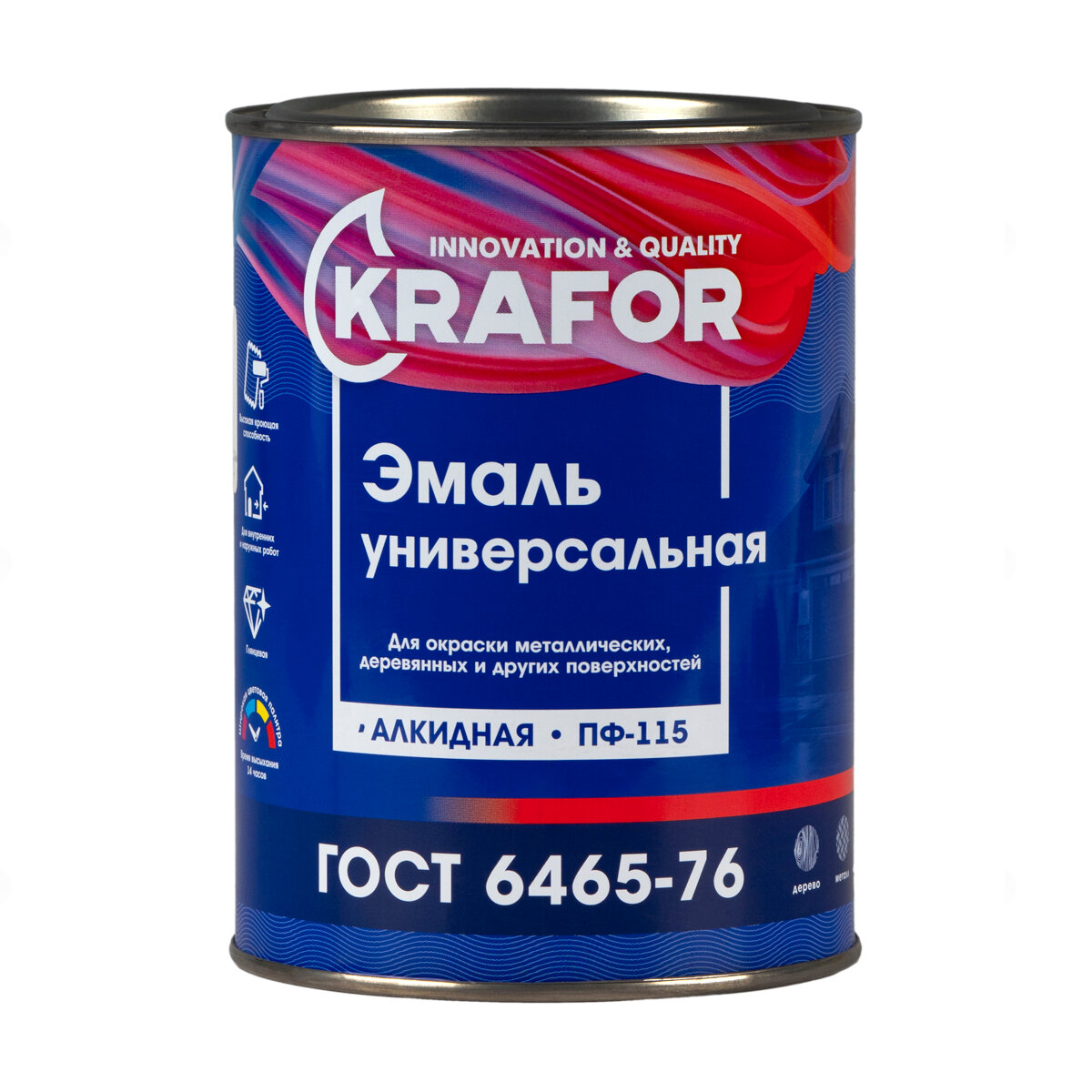 Эмаль пентафталевая / алкидная (ПФ) Krafor ПФ-115