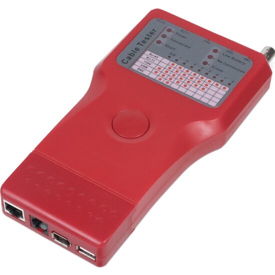 Тестер Cabeus CT-SLT-5-1 для витой пары, коаксиала, телефона, USB, 1394