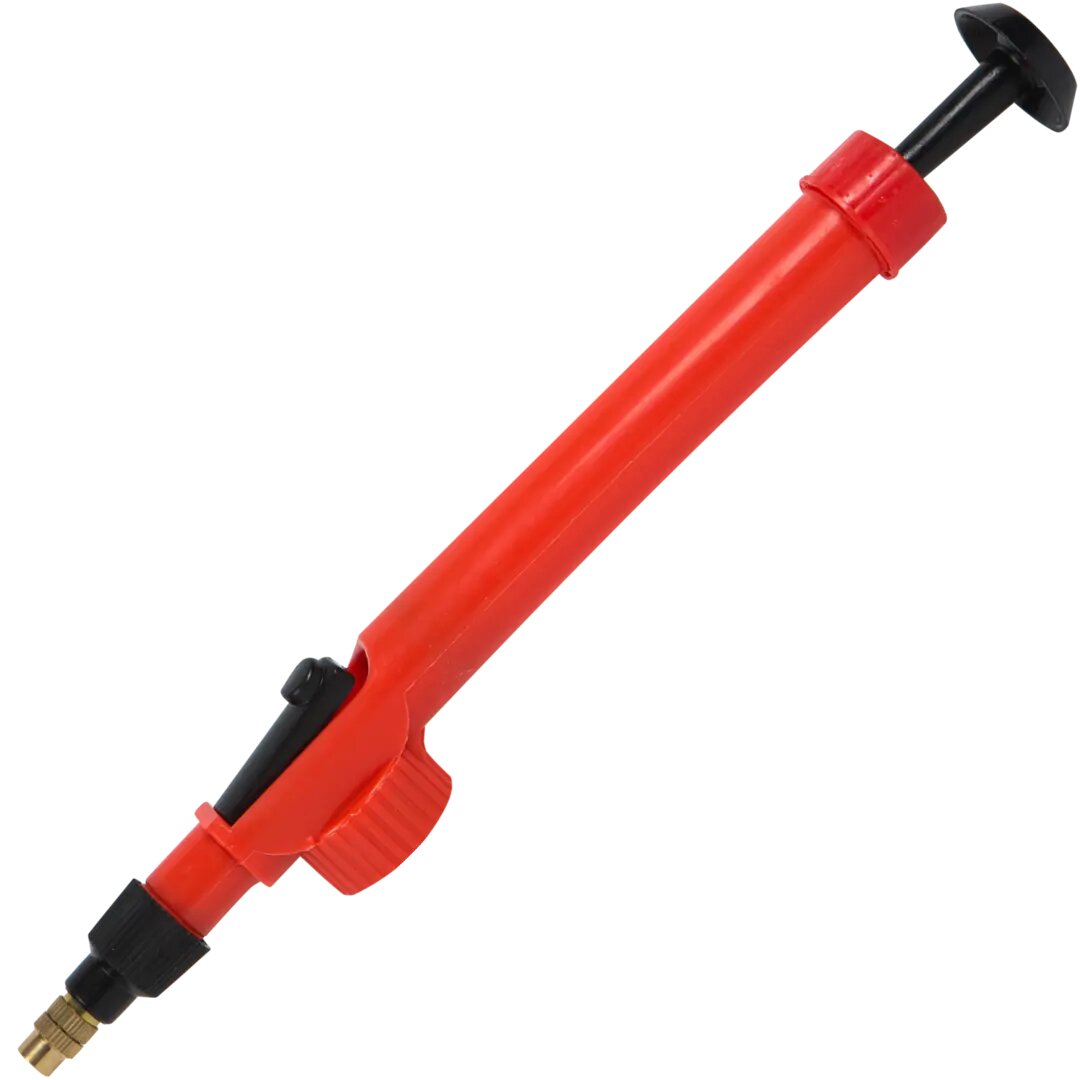 фото Насадка-распылитель с ручным насосом гибкий черный/красный