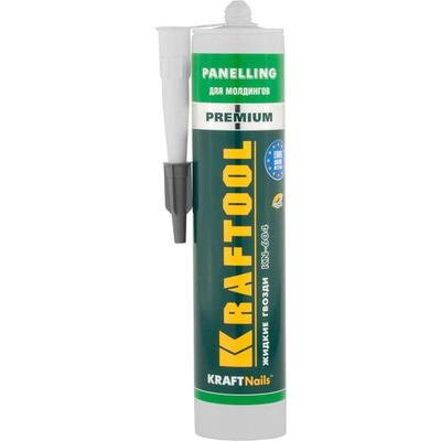 Клей KRAFTOOL KraftNails Premium KN-604, монтажный, для молдингов, панелей, керамики, 310 мл 249946 .