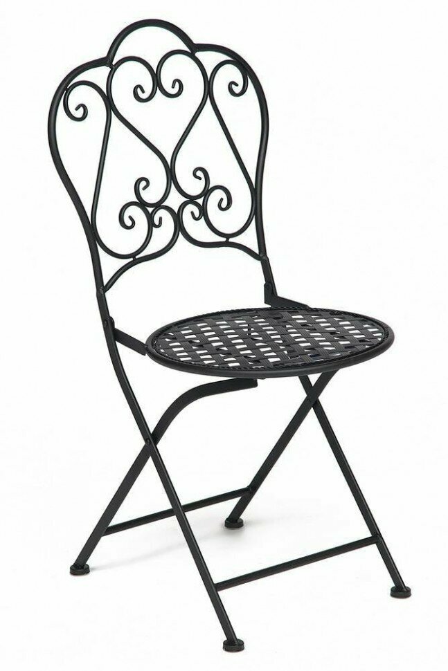 Стул Secret De Maison Love Chair стальной сплав, 43х48х91см, черный - фотография № 1