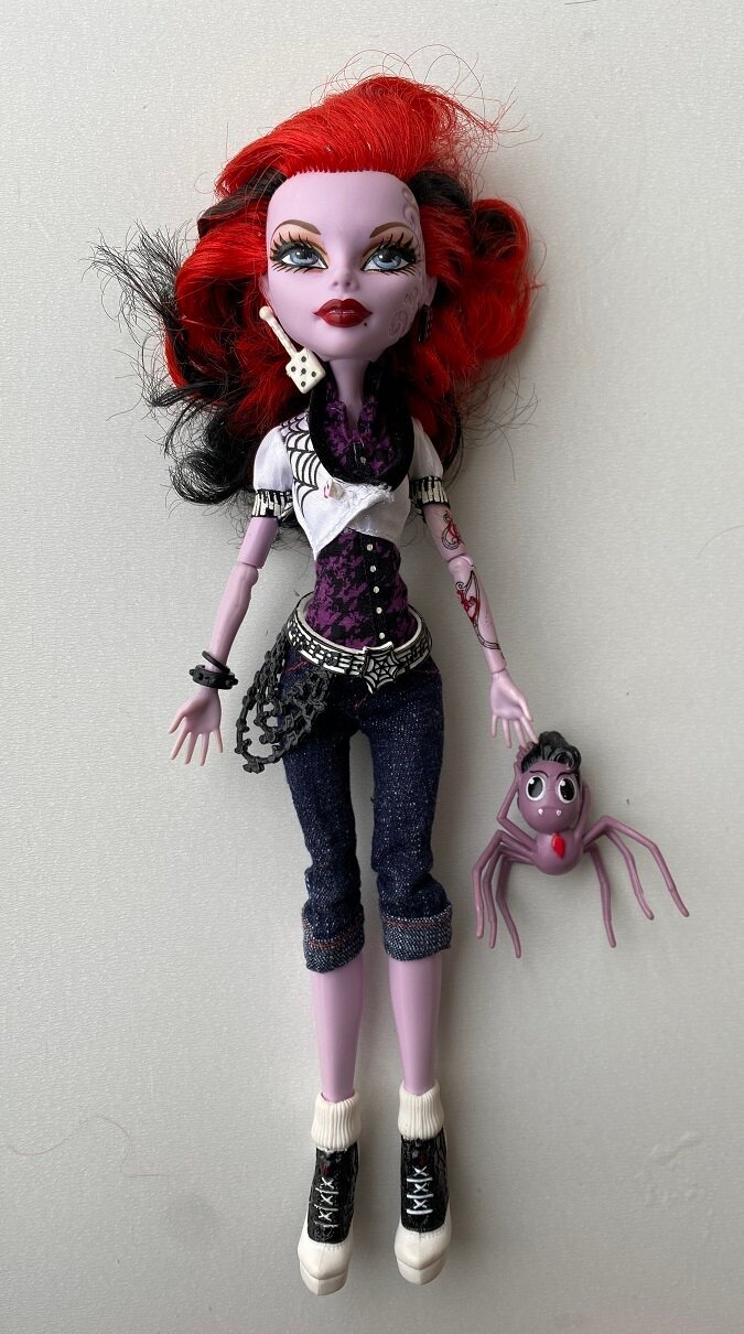 Кукла Монстер Хай Оперетта базовая с питомцем, б/у, Mattel