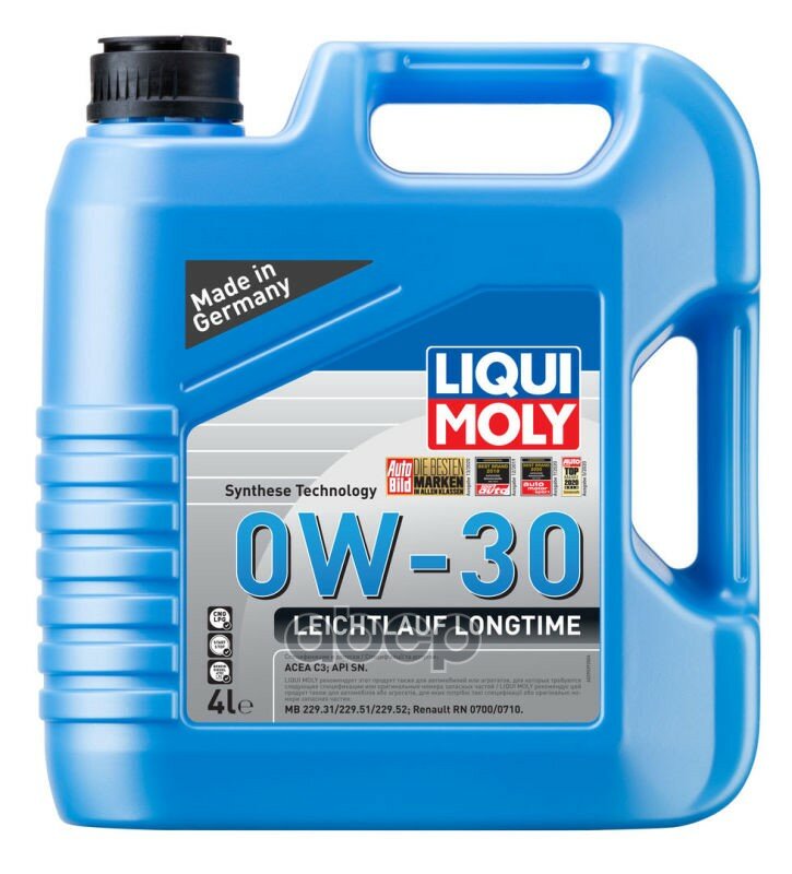 Liqui moly Масло Моторное Leichtlauf Longtime 0w-30 Sn C3 (4л)