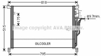 Радиатор кондиционера Audi A8 02>10 AVA COOLING SYSTEMS AI5301