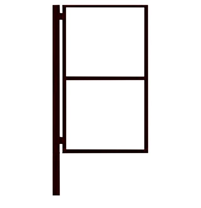 Калитка 1,0х2,0 м садовая (каркас со столбом) - фотография № 4