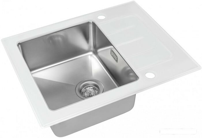фото Кухонная мойка Zorg GS 6250 (белый)