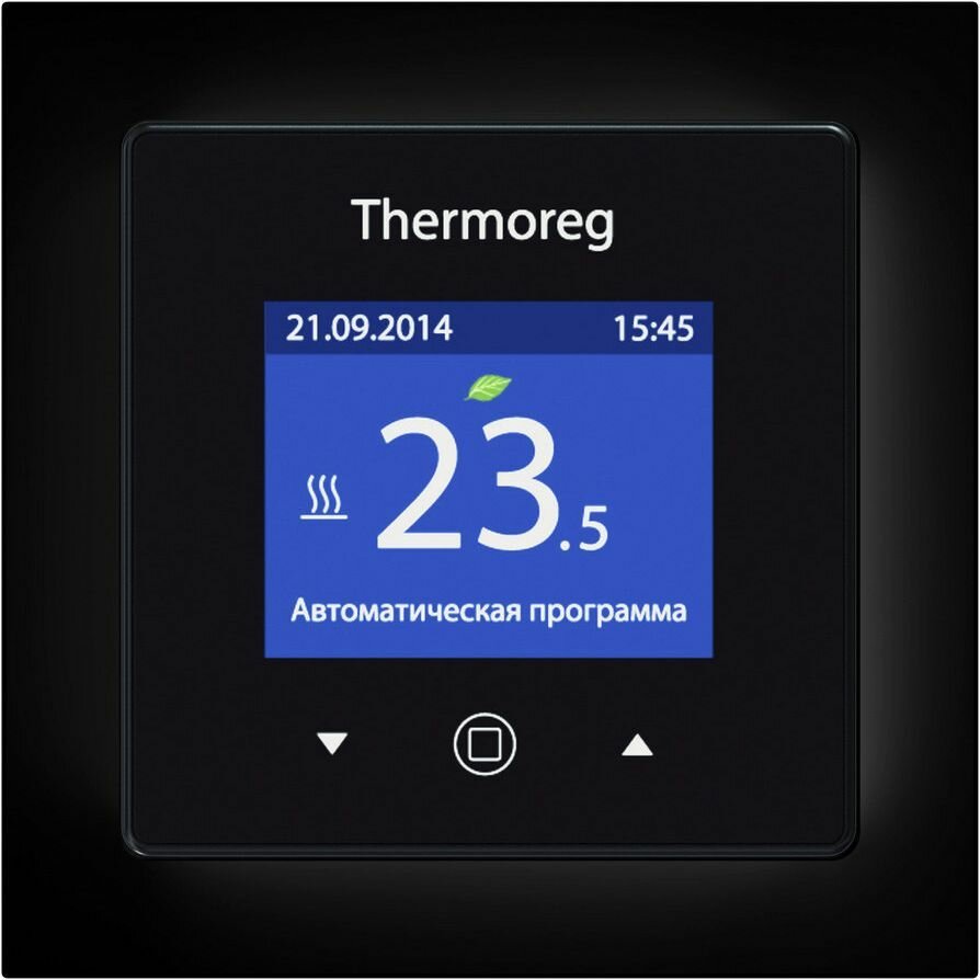 Термо Терморег TI-970 терморегулятор программируемый с черной рамкой / THERMO Thermoreg TI-970 терморегулятор программируемый для теплого пола с чер