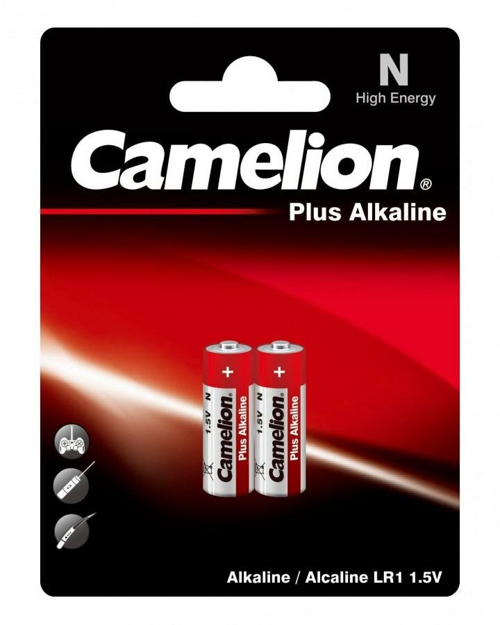 Элемент питания Camelion LR1/N Alkaline 1.5V BL2 , 2шт.