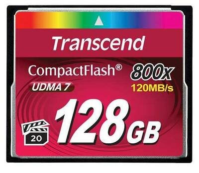 Память Compact Flash 128Gb Transcend TS128GCF800 .