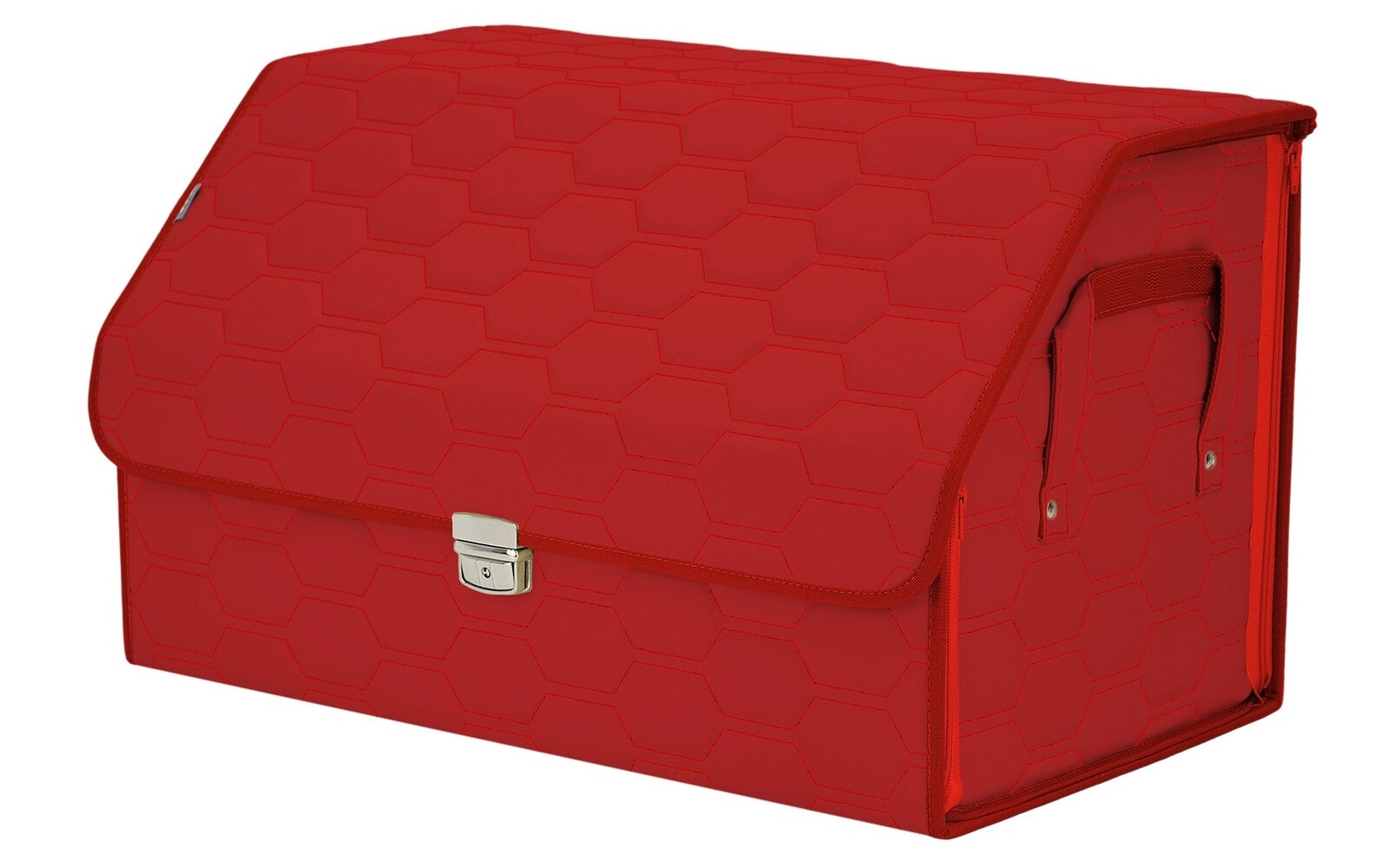 Органайзер-саквояж в багажник "Союз Премиум" (размер XL). Цвет: красный с красной прострочкой Соты.