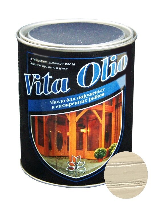 Масло для дерева Vita Olio "Дуб Обыкновенный", для внешних работ, шелковисто-матовое, 5 л - фотография № 2