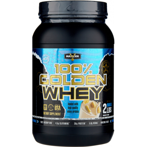 Maxler Протеин Maxler 100% Golden Whey (908 г) банановый крем