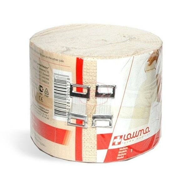 Бинт Lauma (Лаума) эластичный средней растяжимости с застежкой 150x10 см. ООО ЛСЭЗ ЛАУМА ФАБРИКС - фото №1