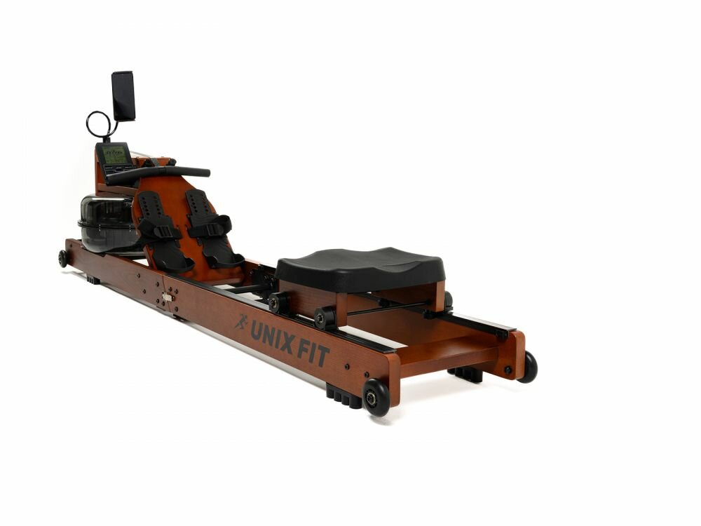 Гребной водный тренажер UNIXFIT Wood Rower Dark