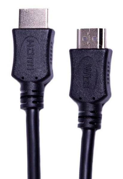 Кабель HDMI 1.8м Wize C-HM-HM-1.8M круглый черный