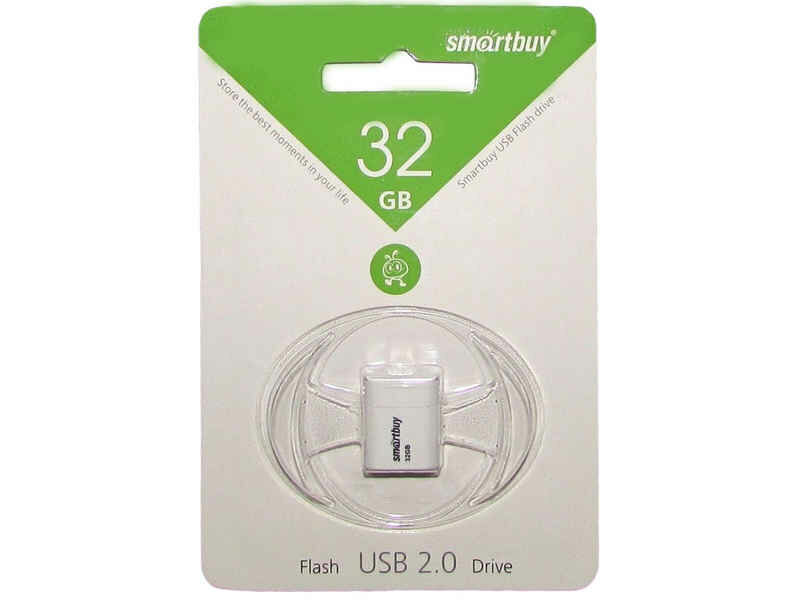 Флеш-карта USB накопитель Smartbuy 32GB LARA White (SB32GBLARA-W)