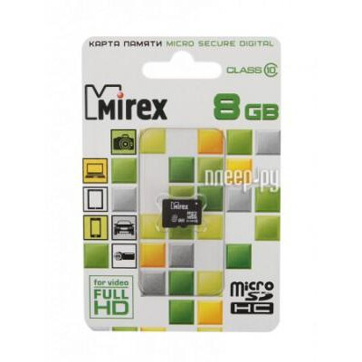 Память microSD 8Gb Mirex 13612-MC10SD08 .