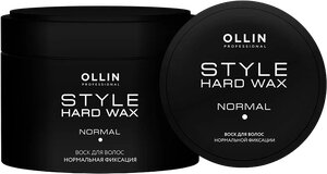 OLLIN Professional Воск Style Hard Wax Normal, слабая фиксация, 75 мл, 50 г