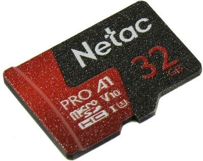 Nt02p500pro-032g-s Netac MicroSD card P500 Extreme Pro 32GB, retail version w/o SD adapter .