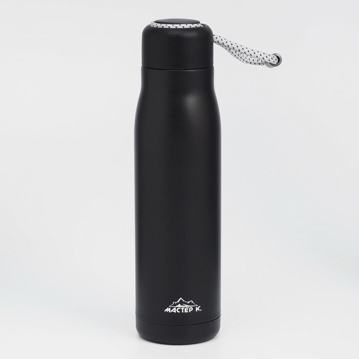 Термос "Мастер К." 600 мл сохраняет тепло 10 ч 26 х 7 см черный