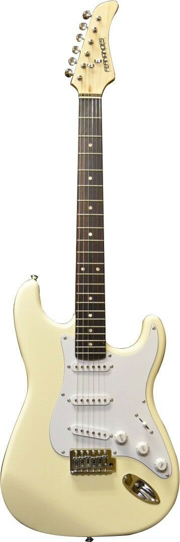 Fernandes LE-1Z 3S CW/ L электрогитара Stratocaster SSS, цвет кремовый