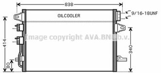 Радиатор кондиционера Chrysler Voyager IV 00>08 AVA COOLING SYSTEMS CR5088